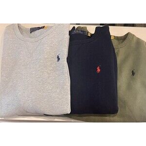 Polo Ralph Lauren Mens Crewneck Sweatshirt - Set of 3 - Large - Pre Owned